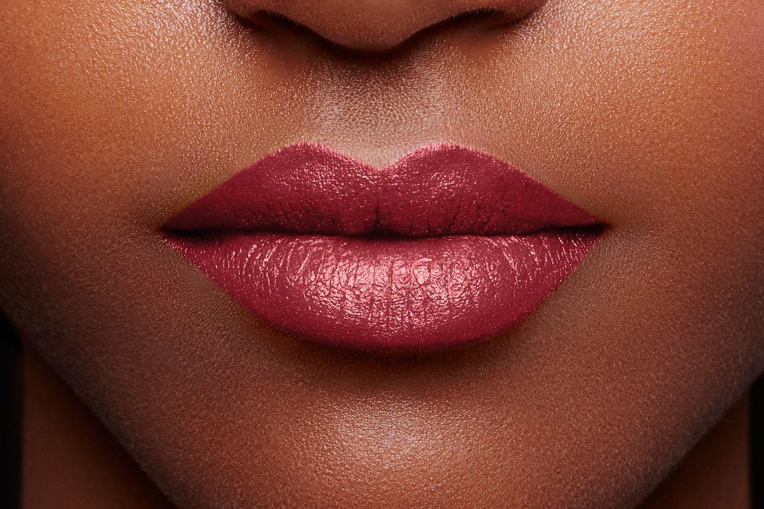 Rsz Oap Makeup Color Lipstick Color Riche Satin Shade 345 Dark Skintone Close Up